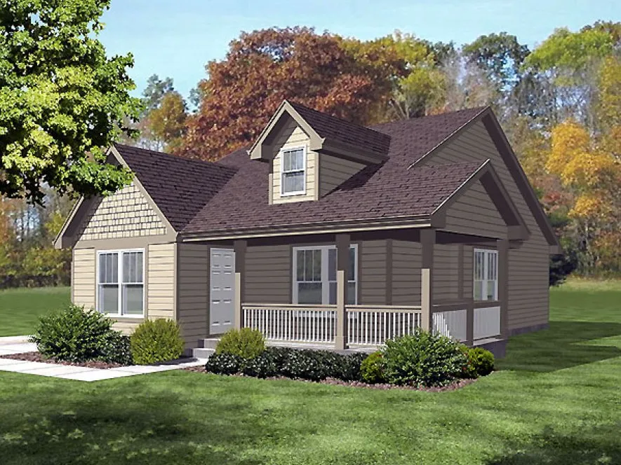 Full Rendering for House Plan #298103