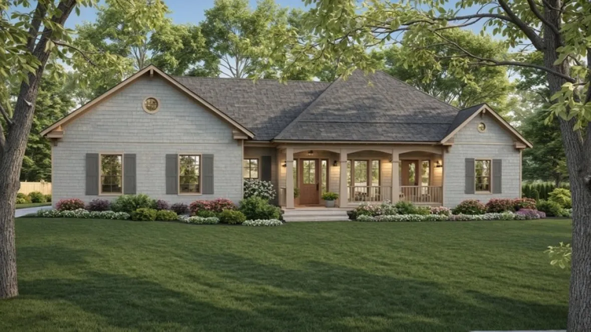 Full Rendering for House Plan #211571