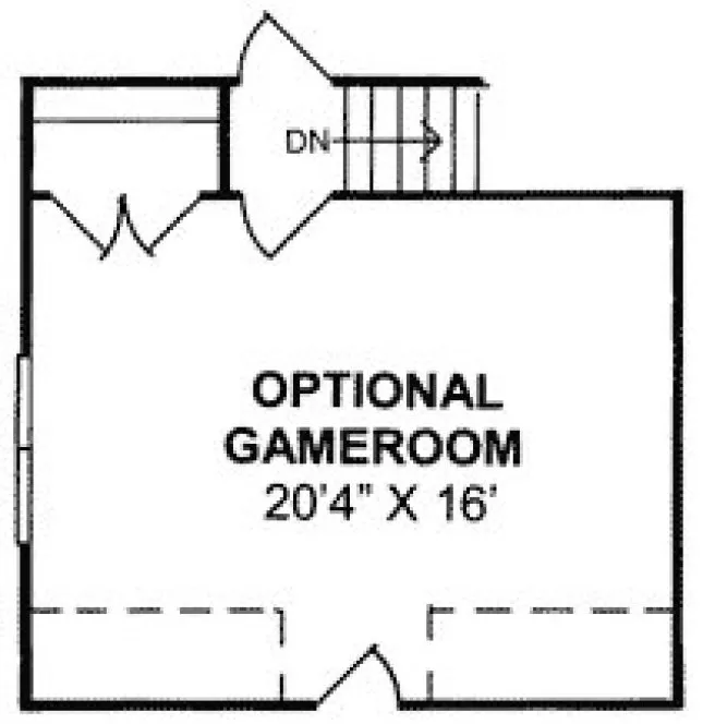 Attic Plan for House Plan #241400