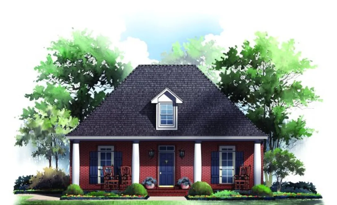 Full Rendering for House Plan #210561