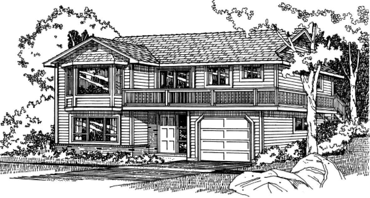 Full Rendering for House Plan #222161
