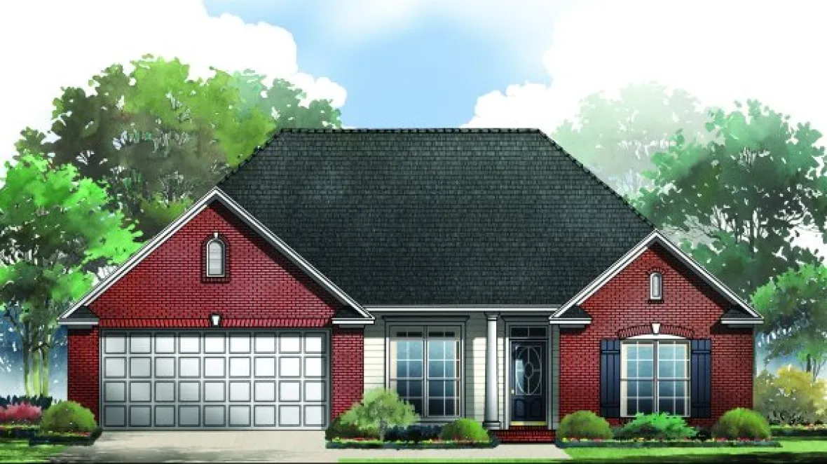 Full Rendering for House Plan #215261