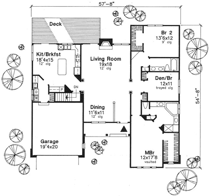 Main Floor Plan for House Plan #294029