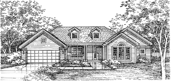 Full Rendering for House Plan #294029