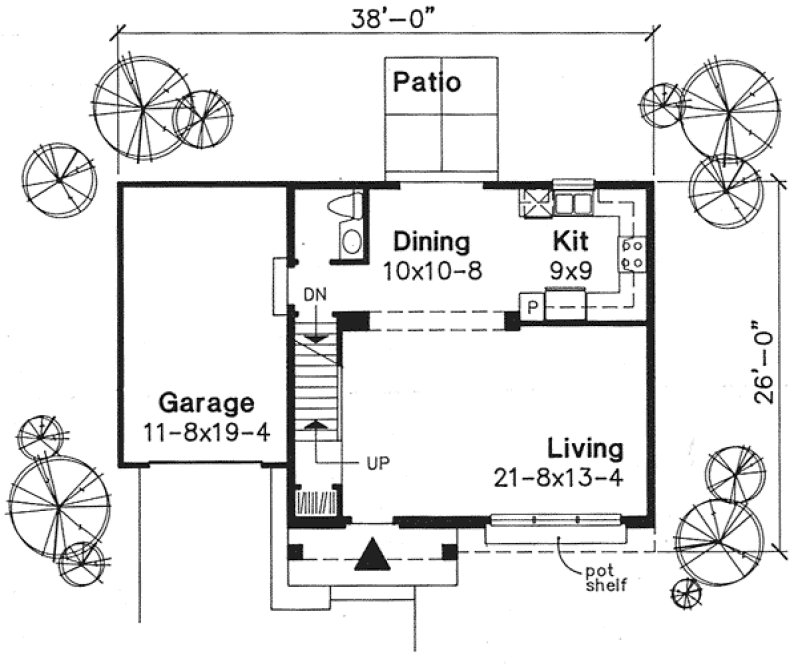 Main Floor Plan for House Plan #297029