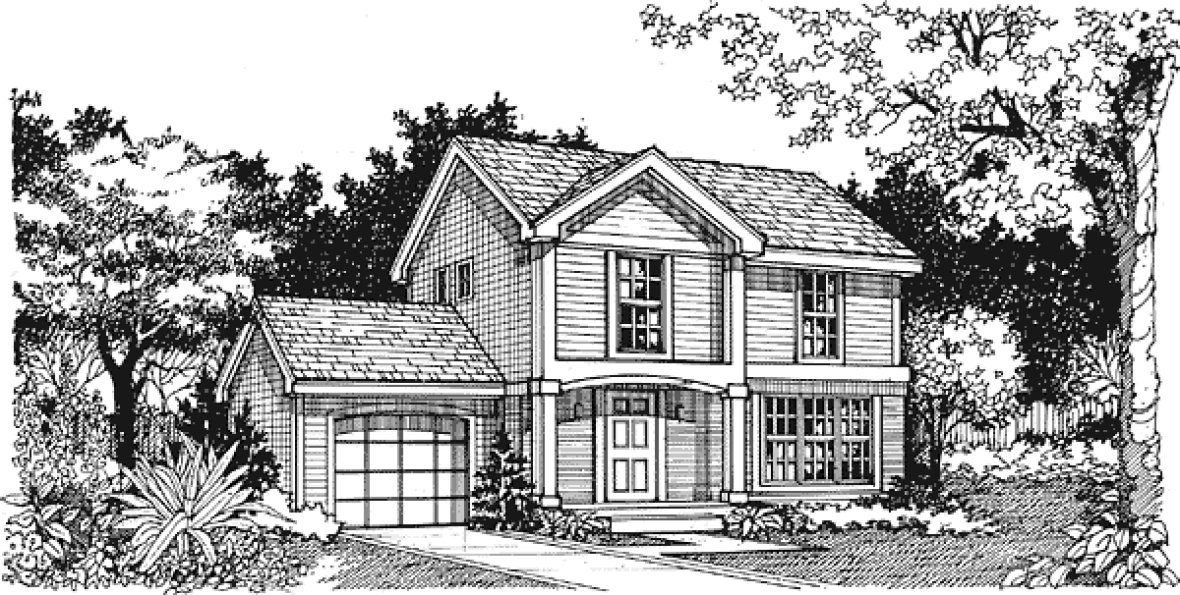 Full Rendering for House Plan #297029