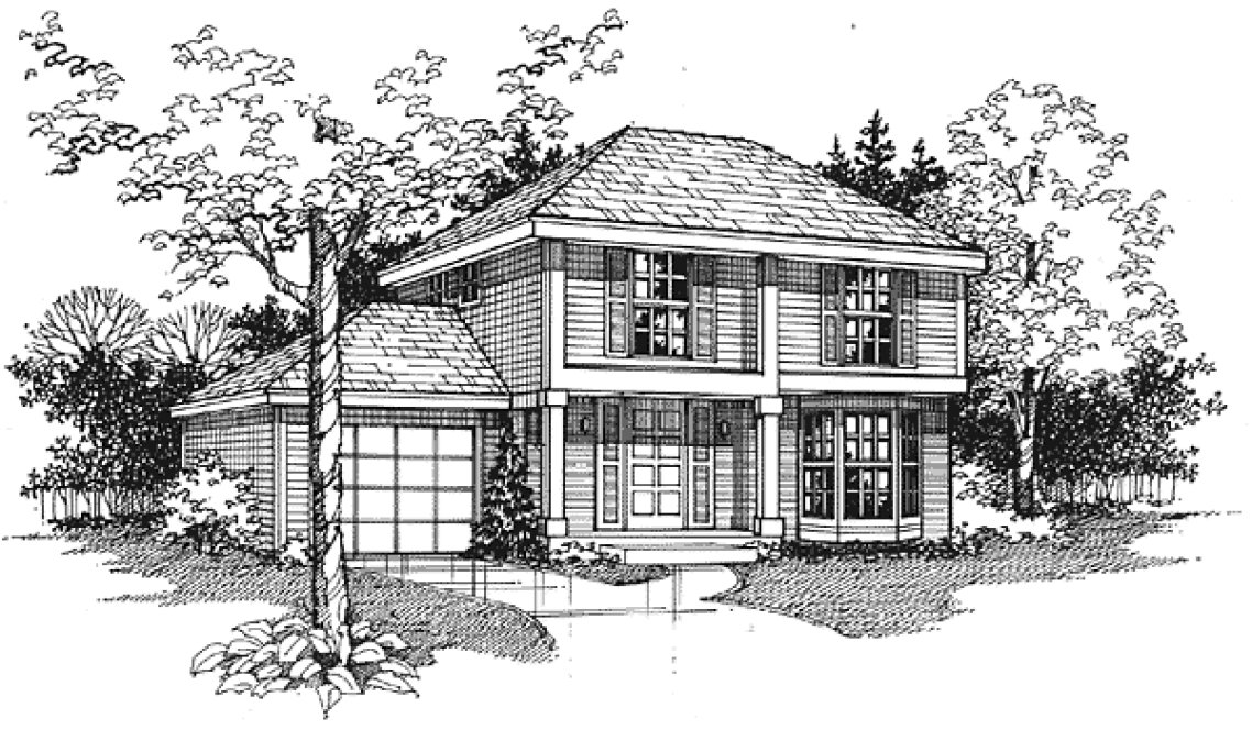 Full Rendering for House Plan #298029