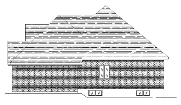 Right Elevation for House Plan #420306