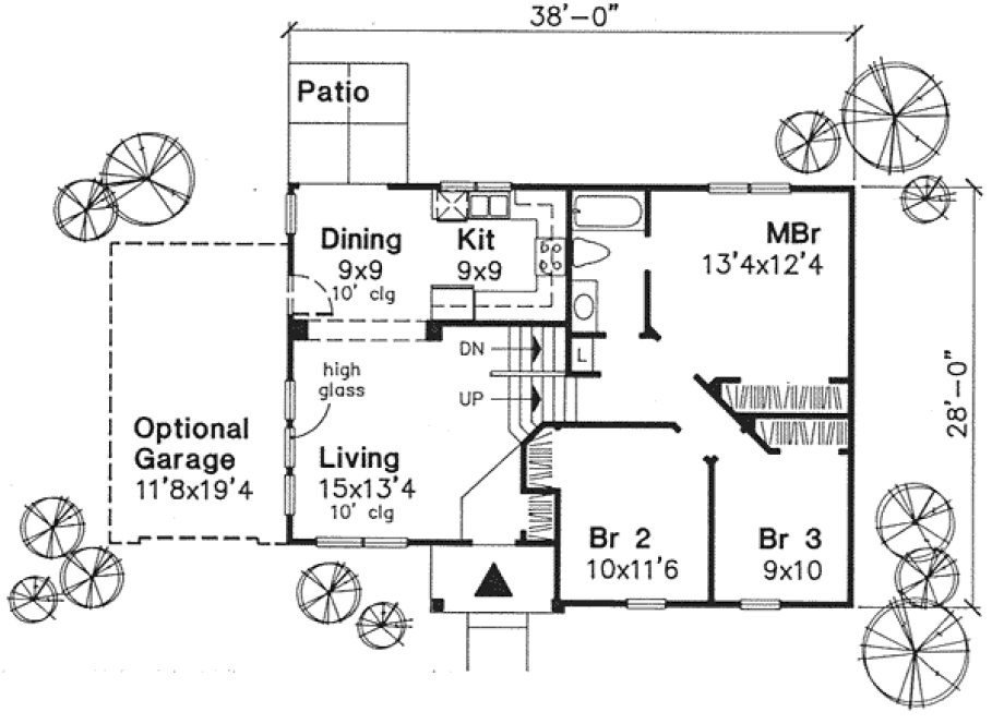 Main Floor Plan for House Plan #299029