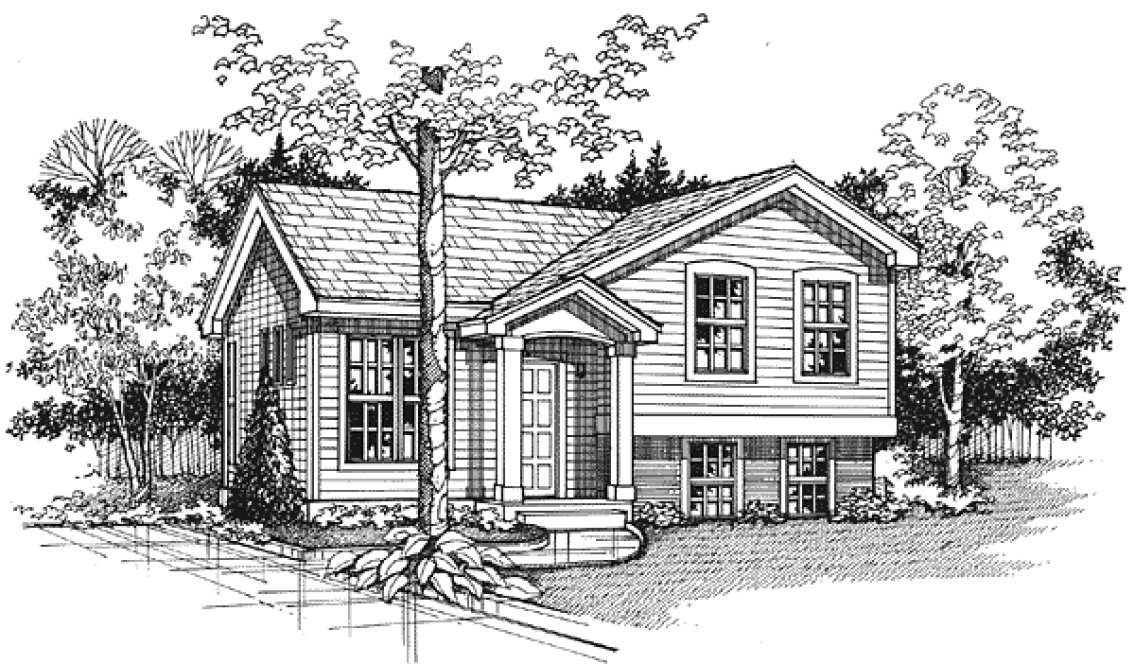 Full Rendering for House Plan #299029