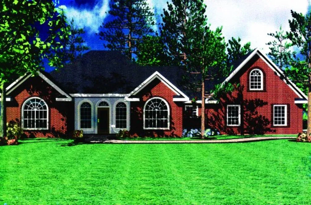 Full Rendering for House Plan #215581