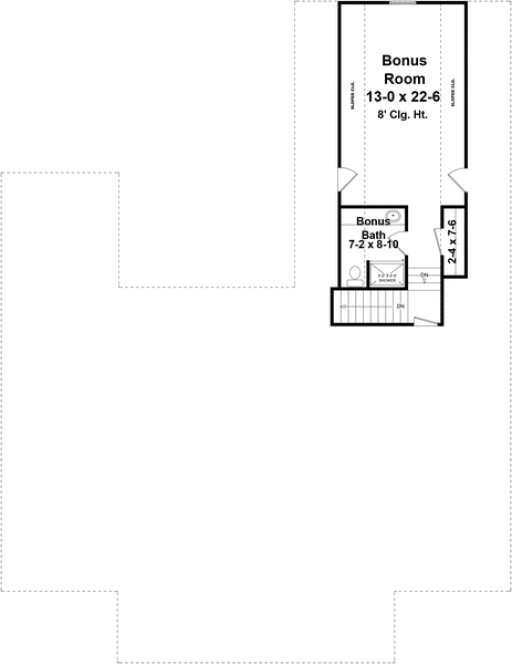 Attic Plan for House Plan #217012