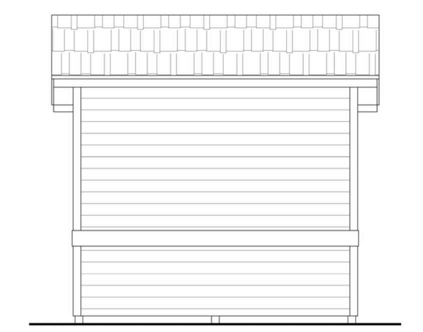 Rear Elevation for Project Plan #212910