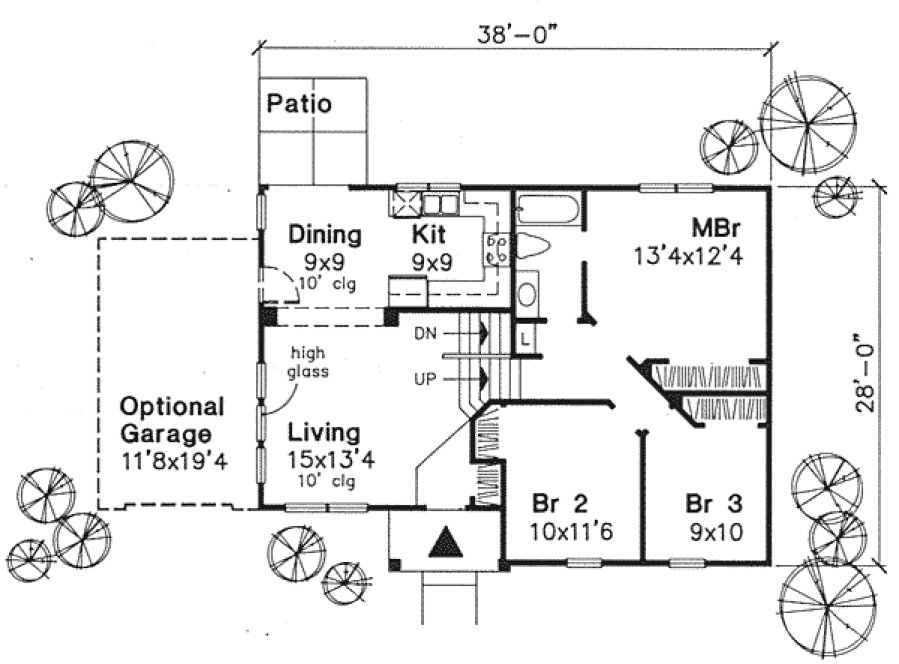Main Floor Plan for House Plan #290129