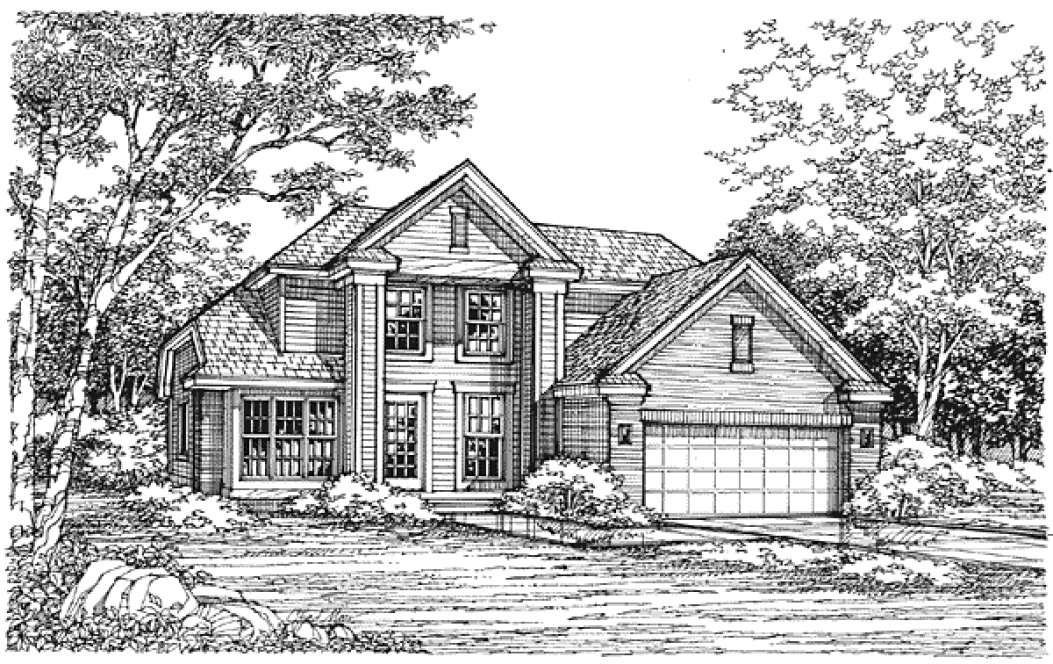 Full Rendering for House Plan #294129