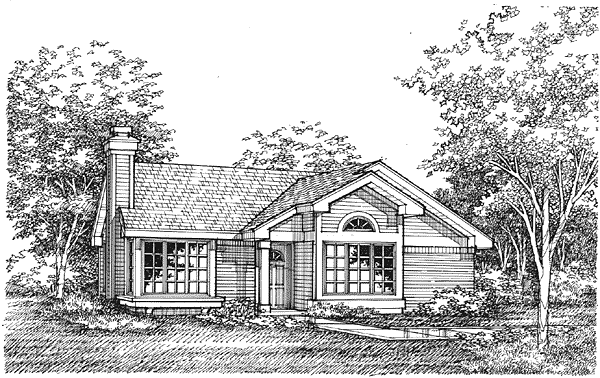 Full Rendering for House Plan #297129