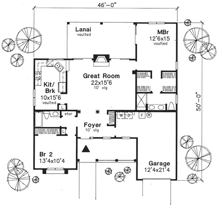 Main Floor Plan for House Plan #290229