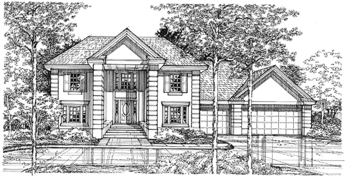Full Rendering for House Plan #294229