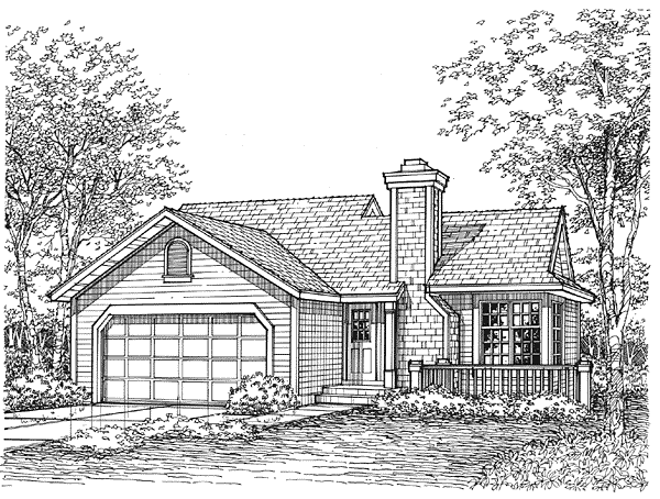 Full Rendering for House Plan #296329