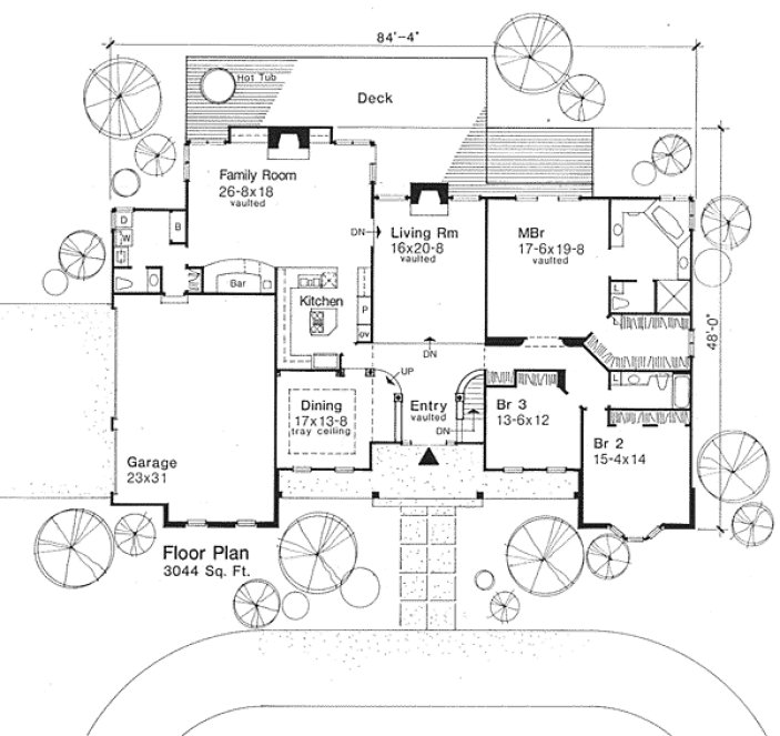Main Floor Plan for House Plan #299329