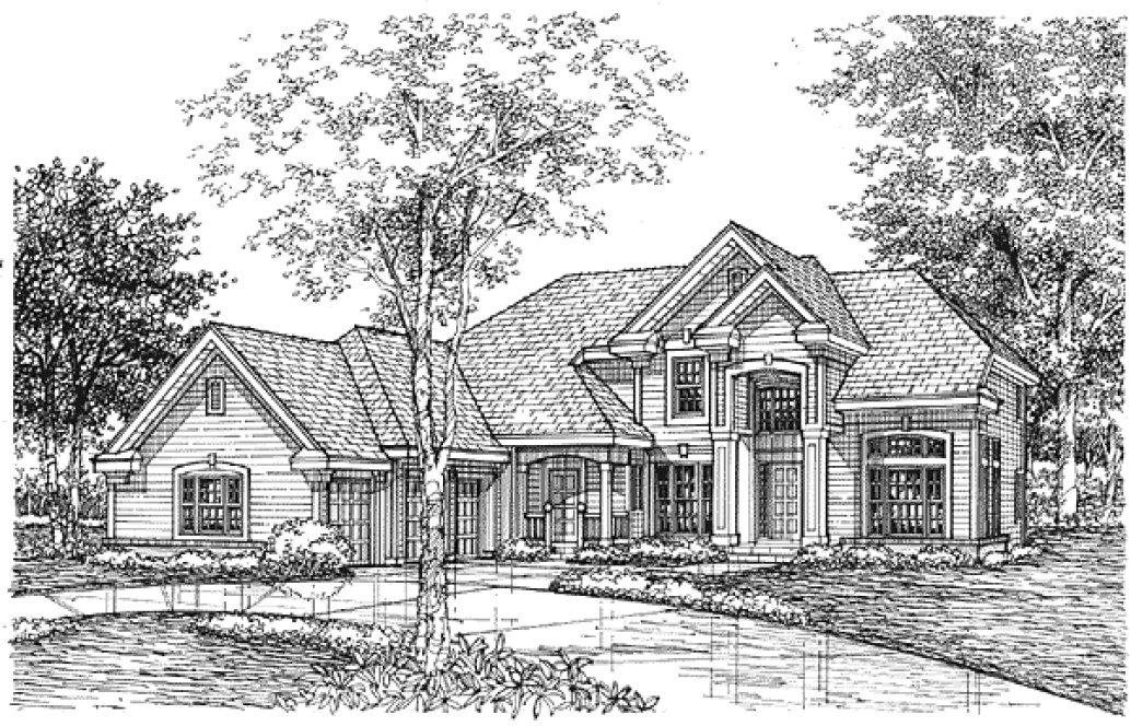 Full Rendering for House Plan #291039