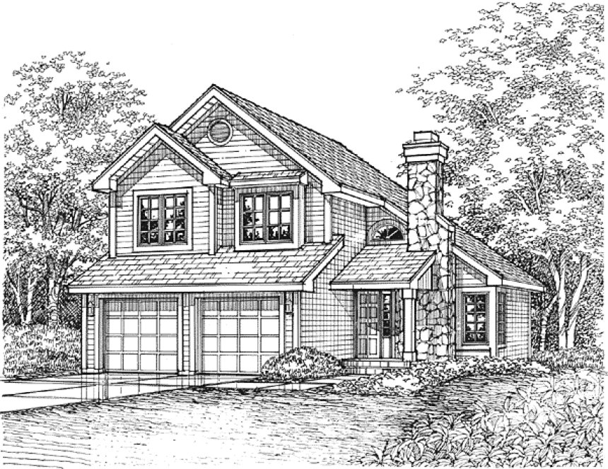 Full Rendering for House Plan #294039