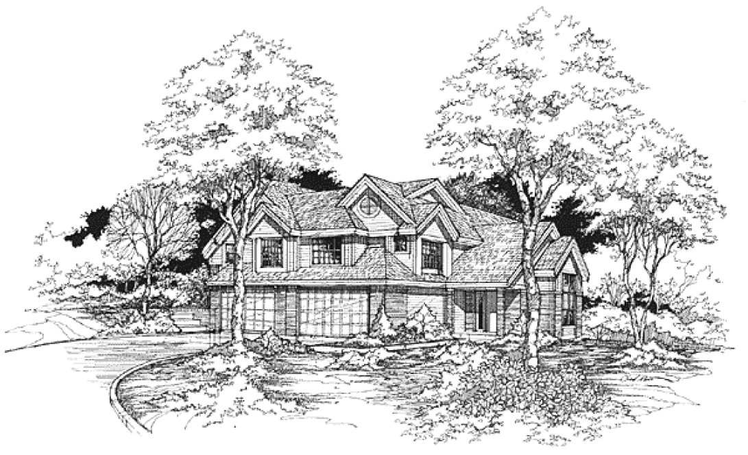 Full Rendering for House Plan #297039