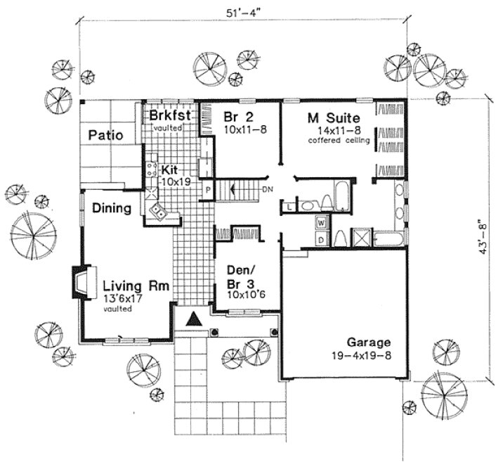 Main Floor Plan for House Plan #299039