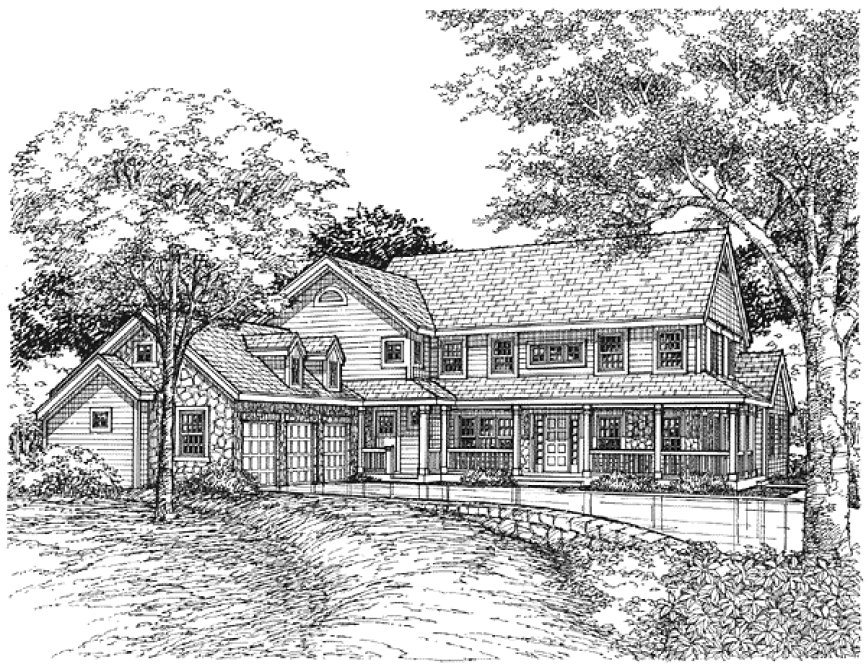 Full Rendering for House Plan #290139
