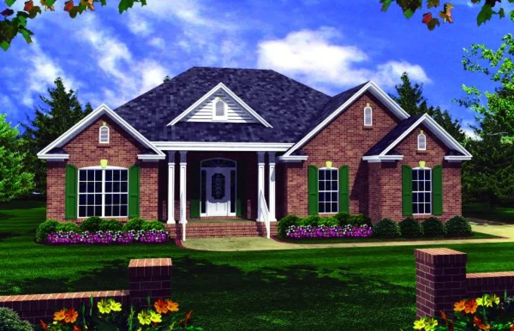 Full Rendering for House Plan #215051