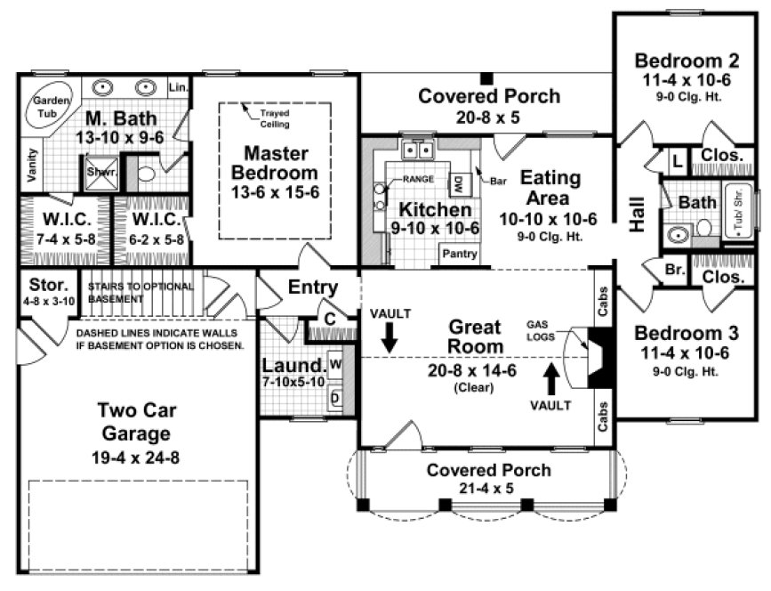 Main Floor Plan for House Plan #219051