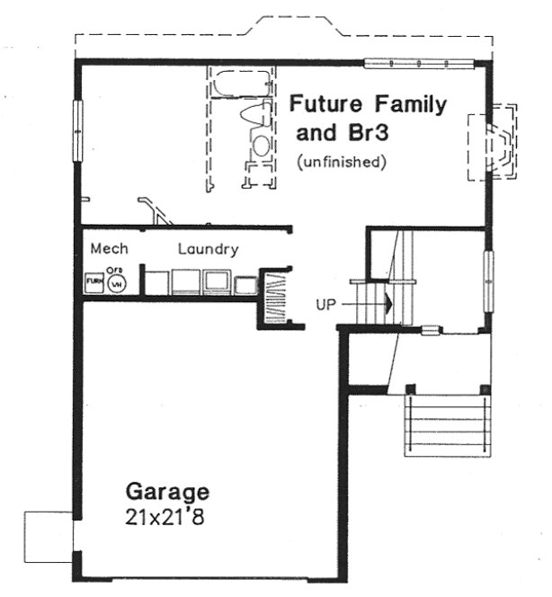 Basement Plan for House Plan #294139