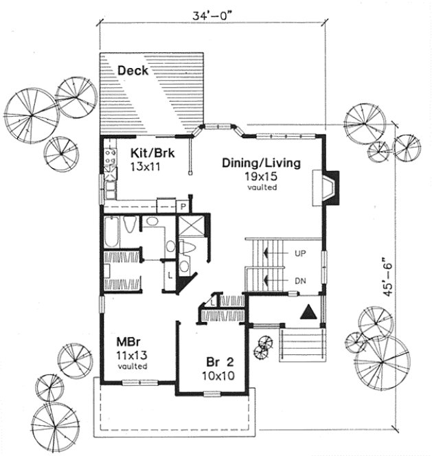 Main Floor Plan for House Plan #294139