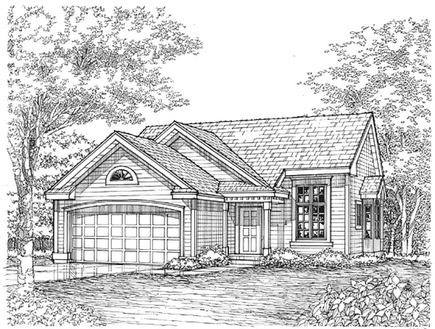 Full Rendering for House Plan #295139