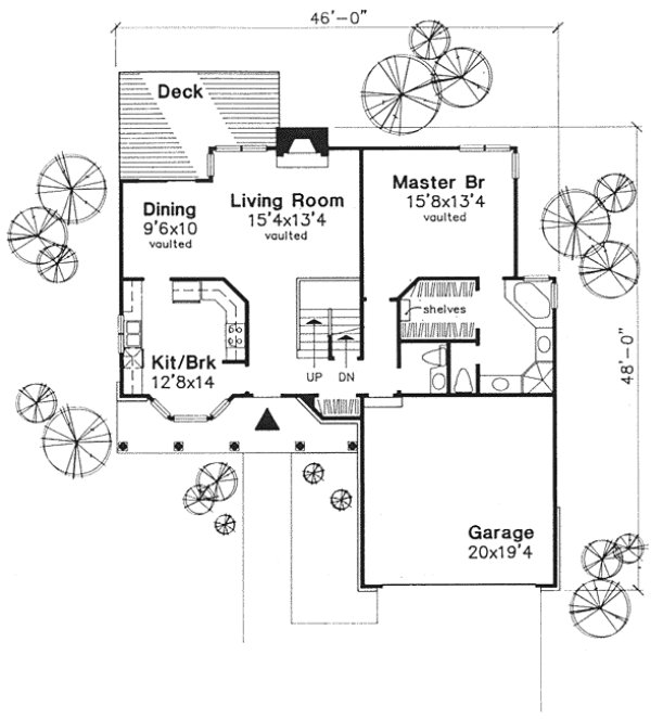 Main Floor Plan for House Plan #296139
