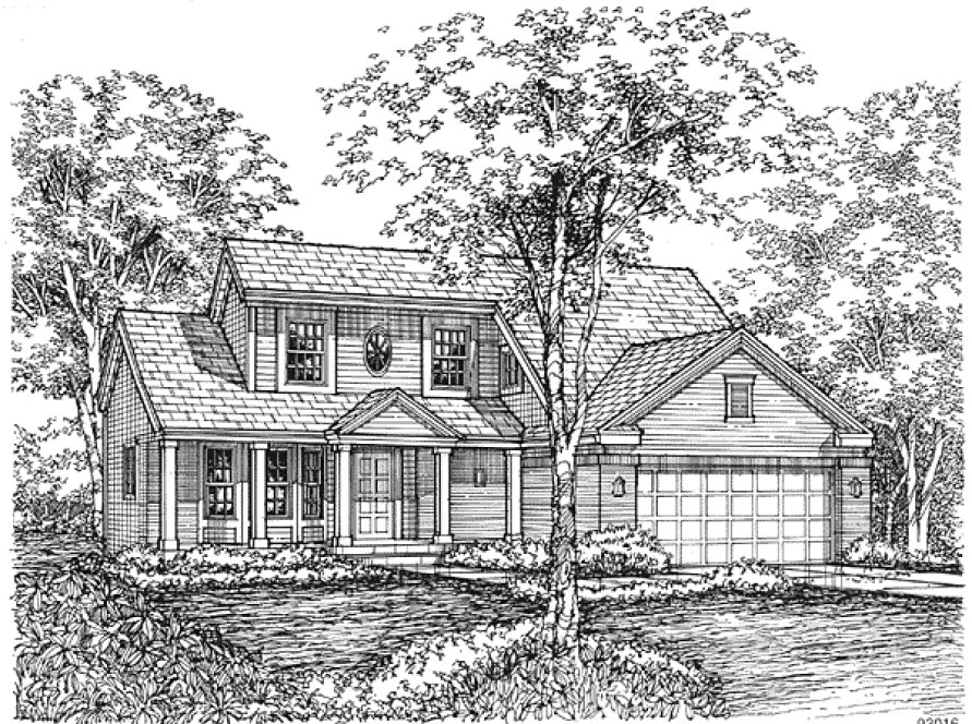 Full Rendering for House Plan #296139