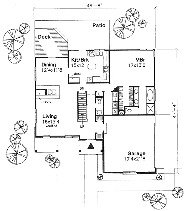 Main Floor Plan for House Plan #297139