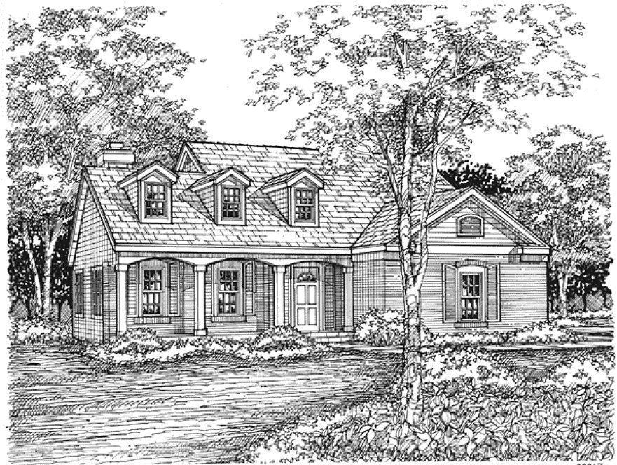 Full Rendering for House Plan #297139
