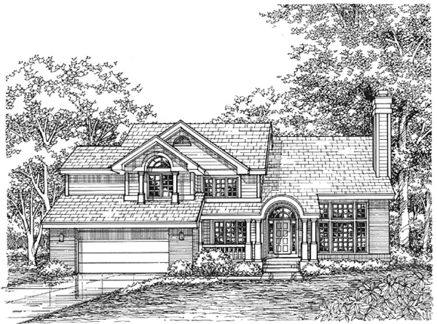 Full Rendering for House Plan #299139