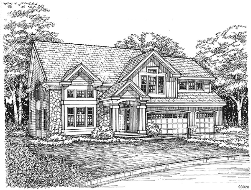 Full Rendering for House Plan #290239
