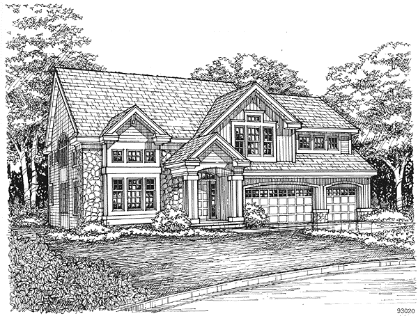 Full Rendering for House Plan #290239