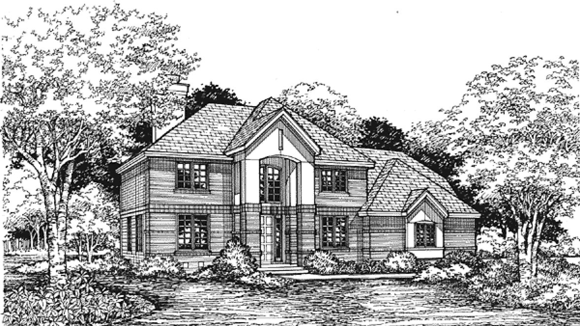 Full Rendering for House Plan #292239