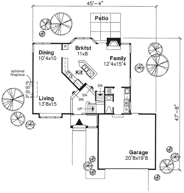 Main Floor Plan for House Plan #294239