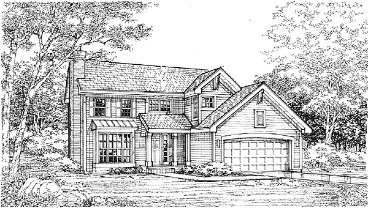 Full Rendering for House Plan #294239