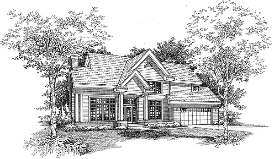 Full Rendering for House Plan #296239