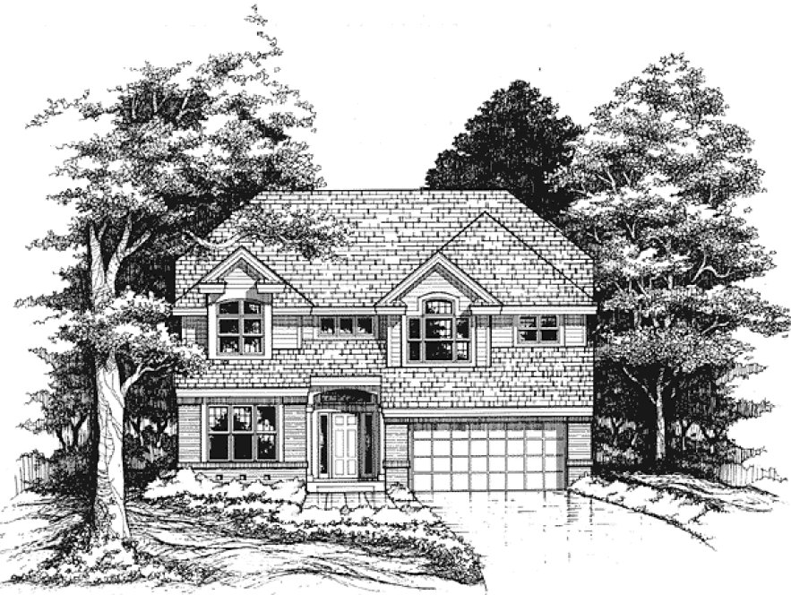 Full Rendering for House Plan #299239