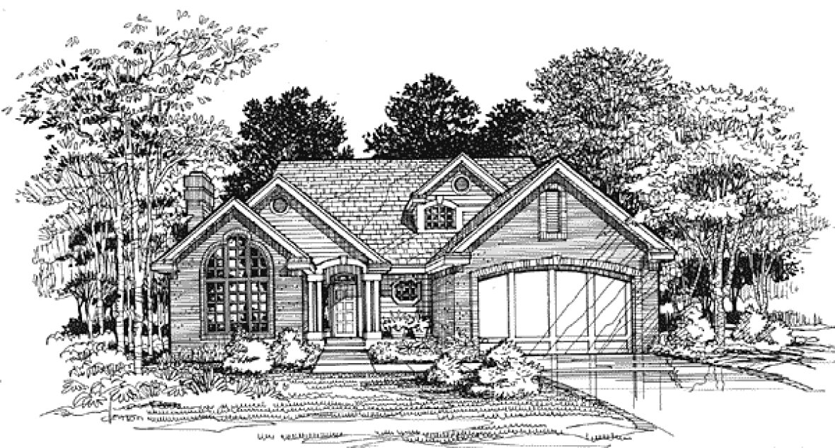 Full Rendering for House Plan #291339