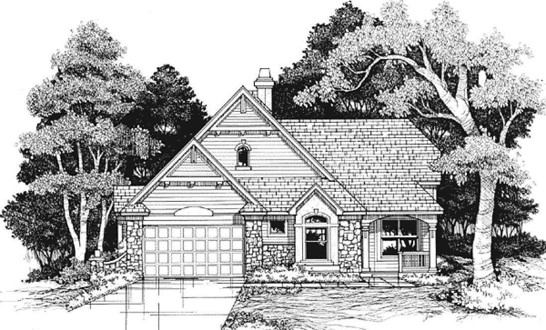 Full Rendering for House Plan #296339