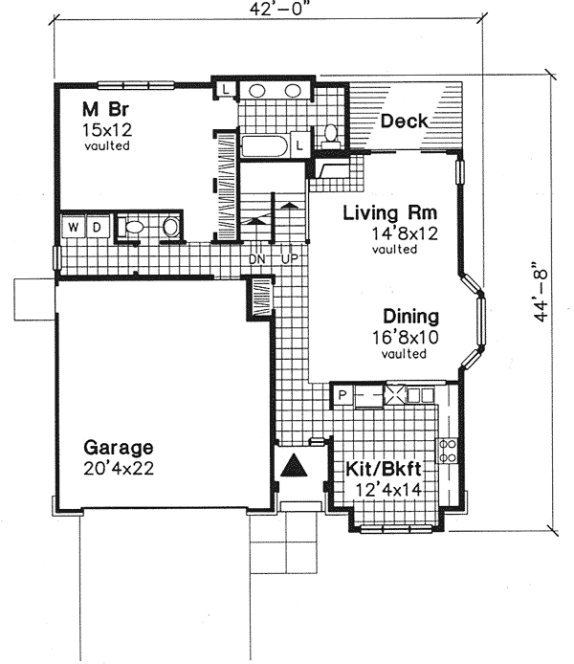 Main Floor Plan for House Plan #290439