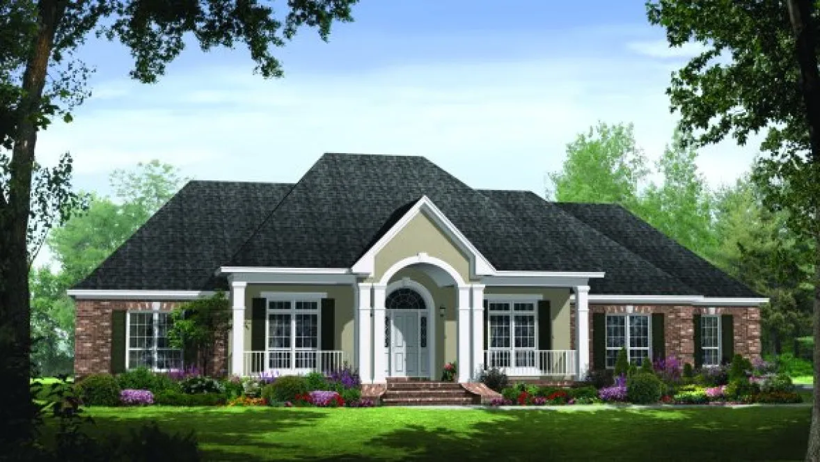 Full Rendering for House Plan #212572